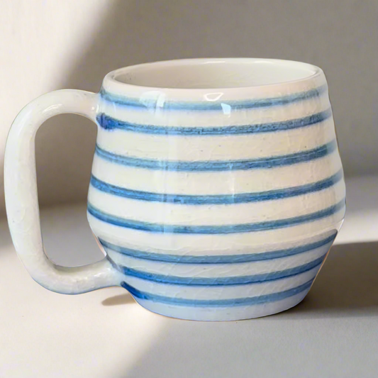 Blue Striped Mug